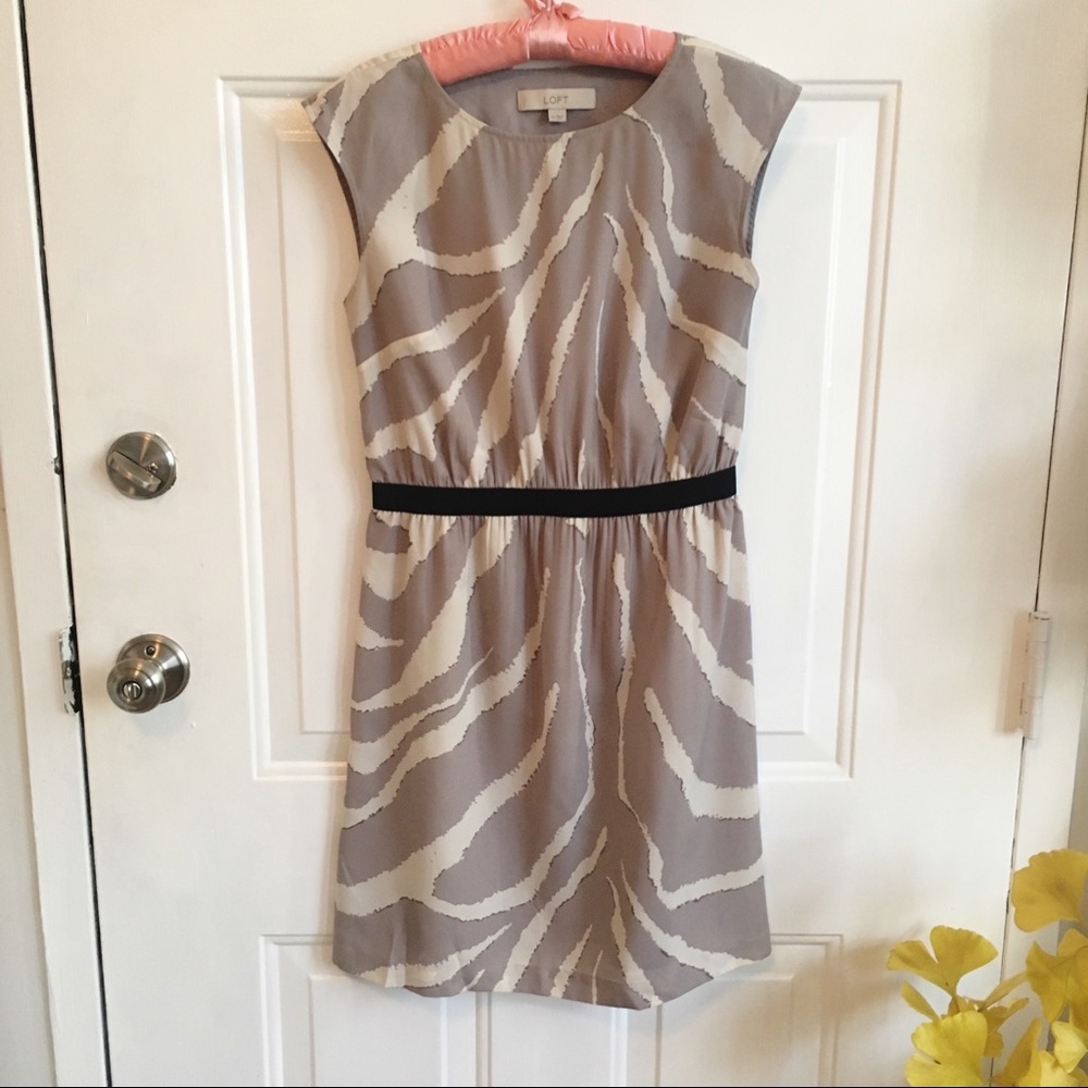 LOFT Zebra Stripe Dress